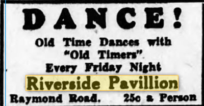 Riverside Pavilion - 22 Jan 1932 Ad (newer photo)